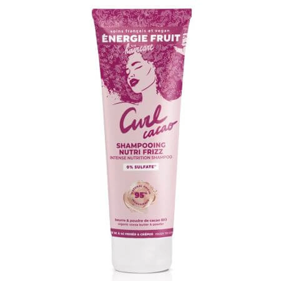Nourishing shampoo for curly, frizzy or frizzy hair Curl Cacao, 250 ml, Energie Fruit