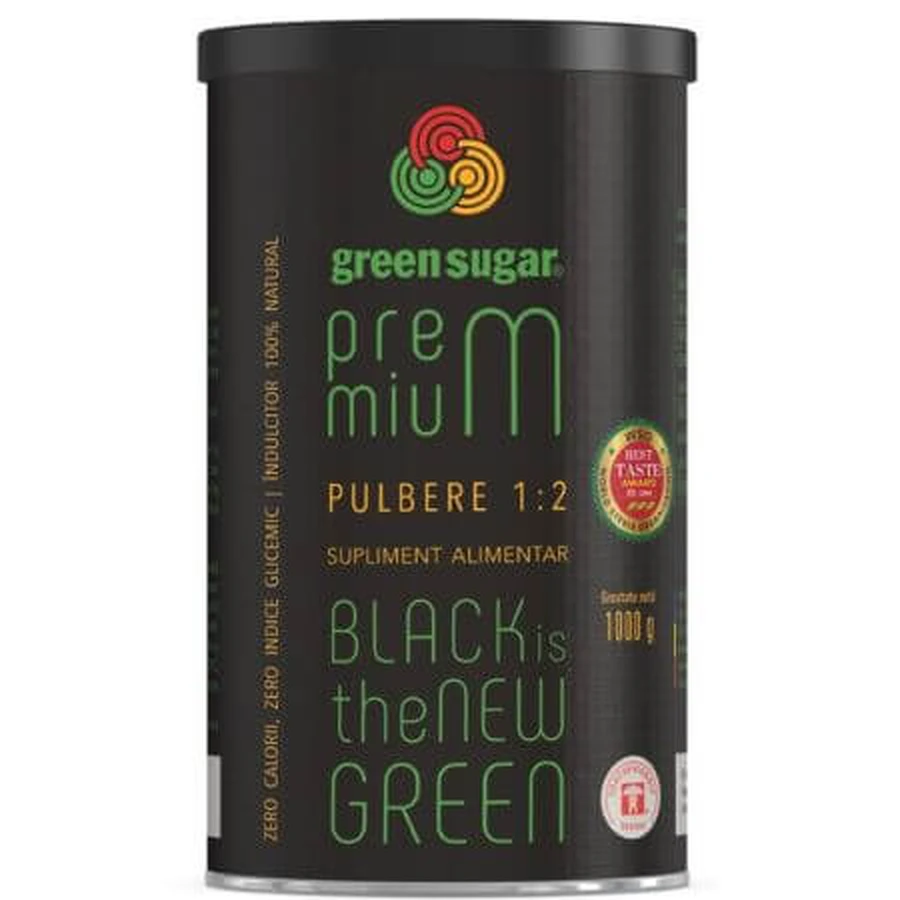 Sugar powder Green Sugar Premium, 1:2, 1000 g, Remedia Laboratories