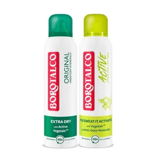 Pachet Deodorant spray Original 150 ml + Deodorant spray Active Citrus and Lime 150 ml, Borotalco