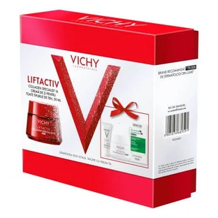Set Liftactiv Collagen Specialist 16 dagcrème, 50 ml + Liftactiv Collagen Specialist 16 nachtcrème, 15 ml + Capital Soleil SPF 50+ Fluid, 3 ml + Dercos anti-behandelingsshampoo, 6 ml, Vichy