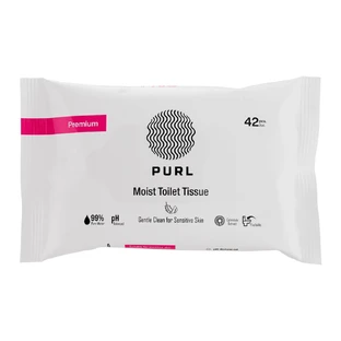 Feuchtes Toilettenpapier mit Ringelblumenextrakt, 42 Stück, Purl