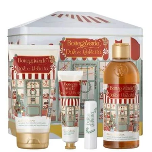 Set Shower Gel 250 ml + Body Lotion 150 ml + Hand Cream 30 ml + Moisturizing Lip Balm 4 ml Dolce Felicità, Bottega Verde