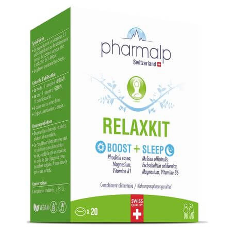 Relaxkit, 20 comprimidos, Pharmalp