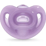 Nuk Sensitive Silicone orthodontic pacifier with Mangekyu cover for 0-6 months