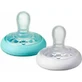 Tommee Tippee Closer To Nature Wit/Turquoise Silicone Orthodontische Beugel voor 6-18 maanden 2st