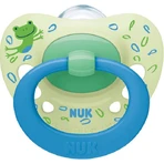 Nuk Signature Silicone Orthodontic Pacifier Frog - Green - Blue pour 18-36 mois