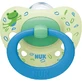 Nuk Signature Silicone Orthodontic Pacifier Frog - Green - Blue pour 18-36 mois