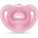 Nuk Sensitive Silicone orthodontische fopspeen met etui Beige voor 6-18 maanden