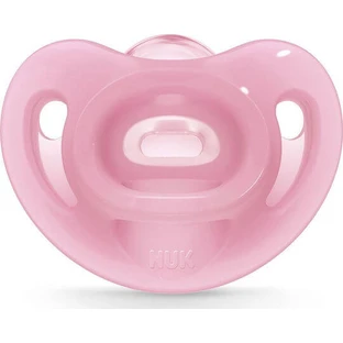 Nuk Sensitive Silicone orthodontische fopspeen met etui Beige voor 6-18 maanden