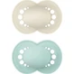 Mam 178S Chupetes ortodónticos Silicona Mate - Beige - Menta para 6-16 meses 2pcs