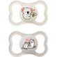 Mam 245S Sucettes en silicone Koala - Souris - Beige - Grey pour 6-16 mois 2pcs
