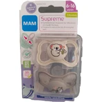 Mam 245S Sucettes en silicone Koala - Souris - Beige - Grey pour 6-16 mois 2pcs