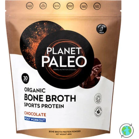 Planet Paleo Organic Bone Broth Sports with Chocolate Flavor 480gr