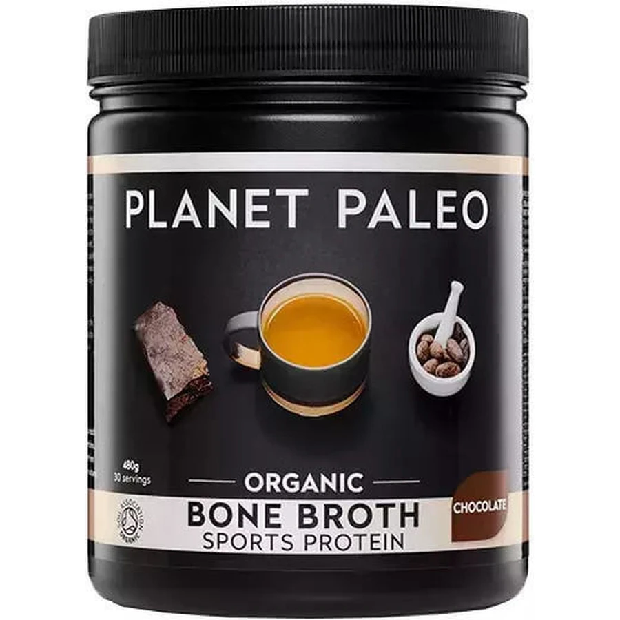 Planet Paleo Organic Bone Broth Sports with Chocolate Flavor 480gr