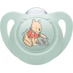 Nuk Chupete de silicona Disney con funda Winnie - Pistacho para 0-6 meses