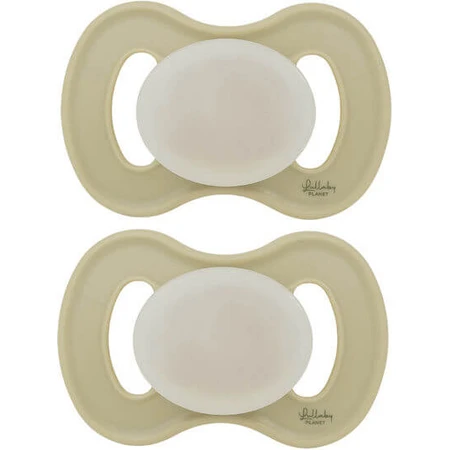 Lullaby Planet Sucettes en silicone Sucettes en dentelle verte pour 0-6 mois 2pcs