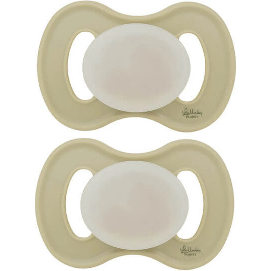 Lullaby Planet Sucettes en silicone Sucettes en dentelle verte pour 0-6 mois 2pcs
