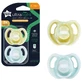 Chupete ortodóntico de silicona ultraligero Tommee Tippee amarillo/azul 6-18 meses, 2 unidades