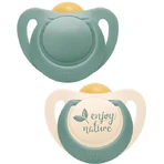 Nuk 10737879 Orthodontic pacifiers Rubber Enjoy Nature - Green for 0-6 months 2pcs