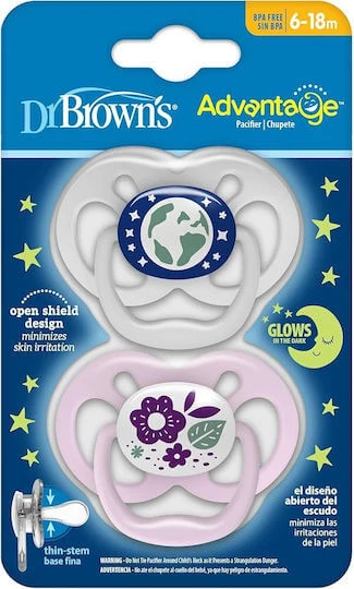 Dr. Brown's Silicone Pacifiers Pacifier for 6-18 months 2pcs