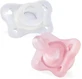 Chicco Physio Forma Mini Soft Suzete Silicon cu husă Roz / Alb pentru 2+ luni 2buc
