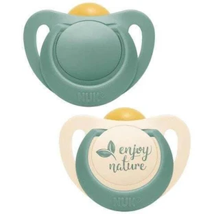 Nuk Orthodontisch Rubber Fopspeen Enjoy Nature - Groen voor 6-18 maanden 2st
