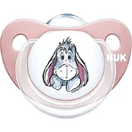 Nuk Trendline Silicone orthodontische fopspeen met Garry zakje - Roze voor 0-6 maanden