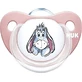 Nuk Trendline Silicone orthodontische fopspeen met Garry zakje - Roze voor 0-6 maanden
