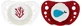 Chicco Physioforma Air Chupetes de Silicona Beige-Burdeos Physio Air para 16-36 meses 2pcs