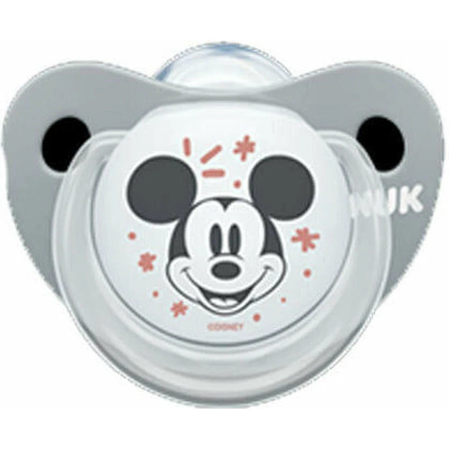 Nuk Mickey Sucette orthodontique en silicone pour 0-6 mois