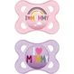 Mam Silicone Orthodontische Fopspeen Ik Hou Van Papa voor 2-6 maanden 2st