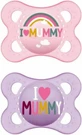 Chupetes Ortodónticos de Silicona Mam I Love Daddy para 2-6 meses 2pcs