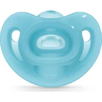 Nuk Sensitive Silicone Orthodontic Pacifier with Cover Light Blue pour 0-6 mois