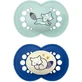Mam 274S Silikon orthodontische Schnuller Fuchs Schnuller - Türkis/Blau für 16+ Monate 2pcs
