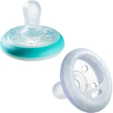 Tommee Tippee Tippee Brust-ähnliche Silikon orthodontische Schnuller Mint/MoMo Schnuller für 6-18 Monate 2pcs