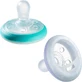 Tommee Tippee Tippee Breast-like Silicone Orthodontic Pacifiers Peppermint/Mov for 6-18 months 2pcs