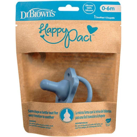 Dr. Brown's PS110074 Chupete de silicona Azul para 0-6 meses