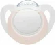 Nuk Genius Chupete ortodóntico de silicona con bolsa Blanco / Rosa para 0-6 meses