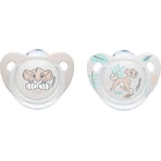 Nuk Lion King Silikon Schnuller - Grau für 6-18 Monate 2pcs
