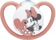 Nuk Space Mickey &amp; Minnie Chupete ortodóntico de silicona con bolsa Minnie - Rosa para 18-36 meses