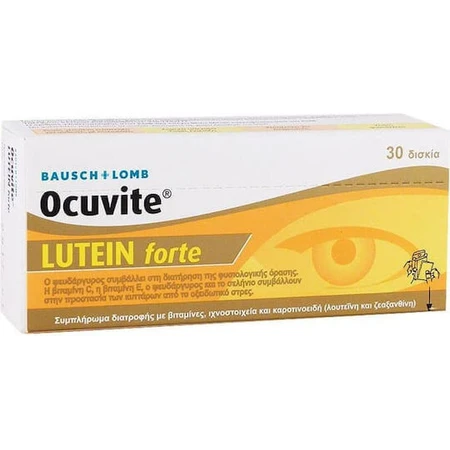 Bausch & Lomb Ocuvite Luteïne Forte Speciaal Dieetsupplement 30 tabs