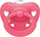 Nuk Signature Silicone orthodontic pacifier with cover Pink Hearts for 18-36 months