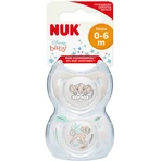 Nuk Lion King Siliconen Fopspeen - Grijs voor 0-6 maanden