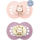 Mam 174S Chupetes Ortodónticos de Silicona Chupete Búho - Rosa / Morado para 6-16 meses 2pcs