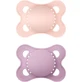 Mam Nature's Colours Sucettes orthodontiques en silicone - Rose-Mov pour 2-6 mois 2pcs