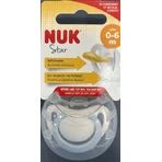 Nuk Star Couche en caoutchouc avec protection Bleu clair / Blanc pour 0-6 mois