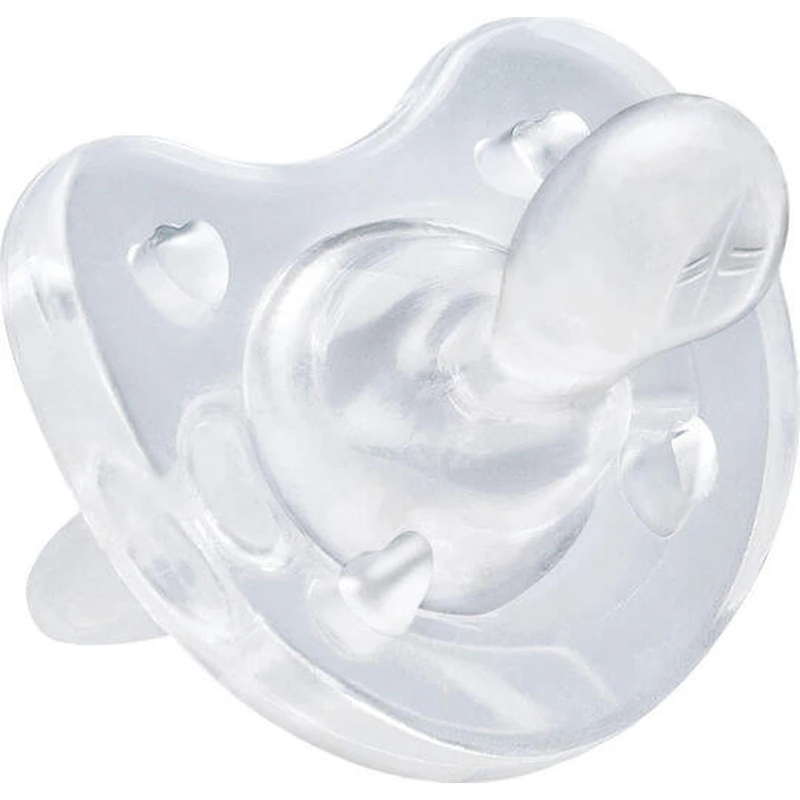 Chicco Physio Soft 01808-01 Chupete de silicona transparente para 0+ meses