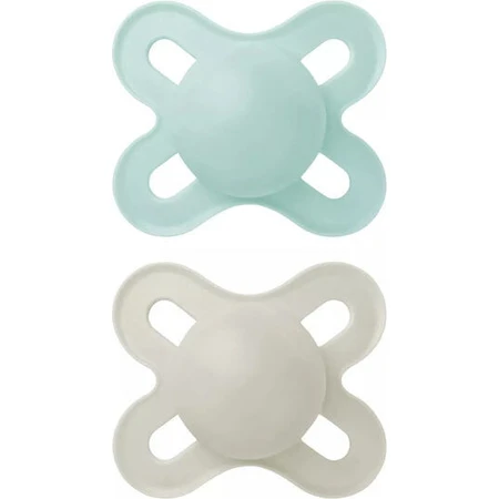 Mam Original Start Orthodontische Fopspenen Siliconen Groen-Crème voor 0-2 maanden 2st