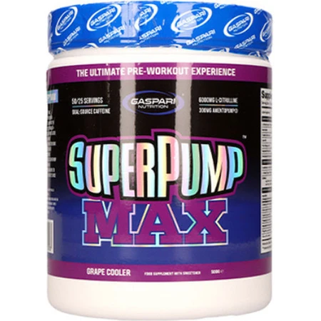 Gaspari SuperPump Max Speciaal Voedingssupplement 500gr Grape Cooler