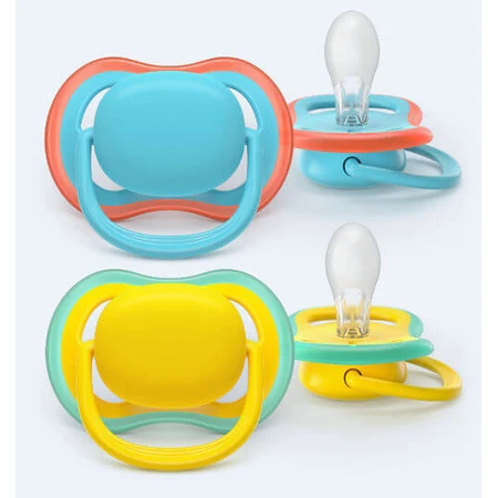 Philips Ultra Air Yellow Silicone Pacifiers for 18+ months 2pcs